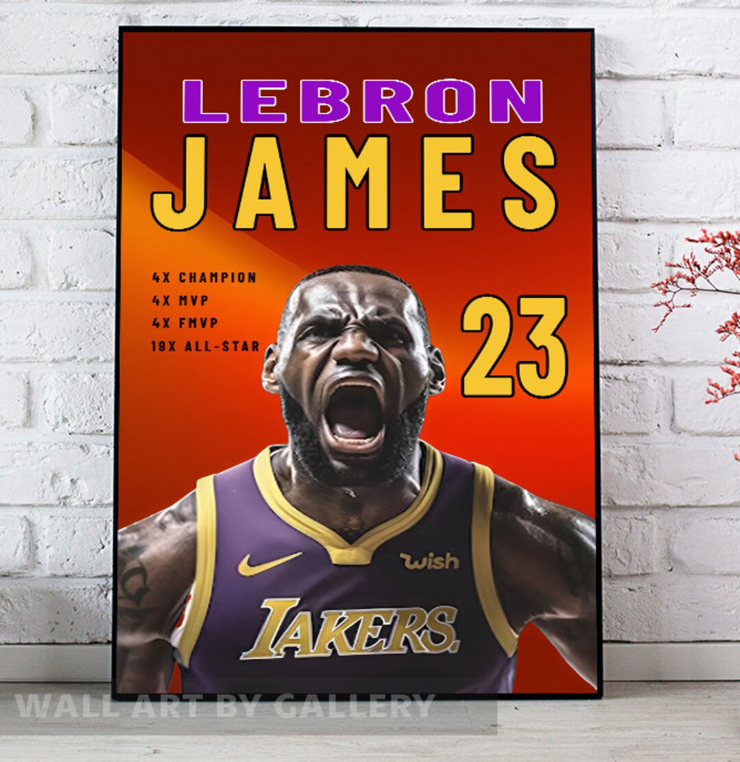 Lebron James Posters Lebron James Handmade Furniture and Decor Gift for