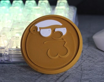 3d printed Peter Griffin Inspired Gaming Hero Medallion - Read Description