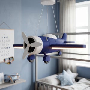 Flugzeug Deckenleuchte für Kinderzimmer, moderne Luftfahrt Kinderzimmer Hängelampe