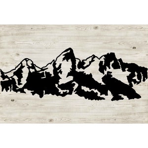 Grand Teton National Park Digitale Datei | PNG | SVG | DXF