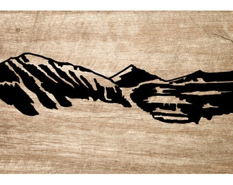 Kings Peak Utah Digital File | PNG | SVG | DXF