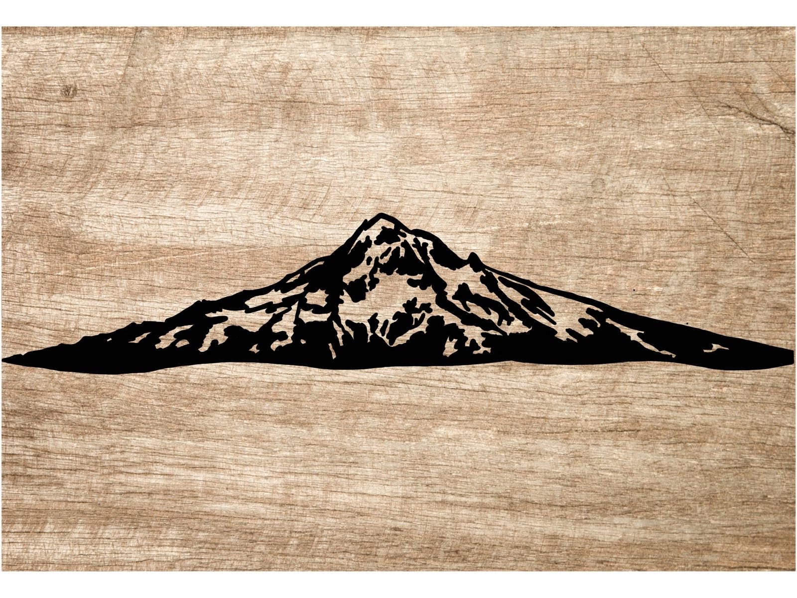 Mount Hood Oregon Digital File | PNG | SVG | DXF