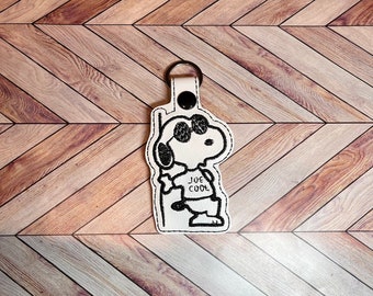 Joe Cool Snoopy Keychain