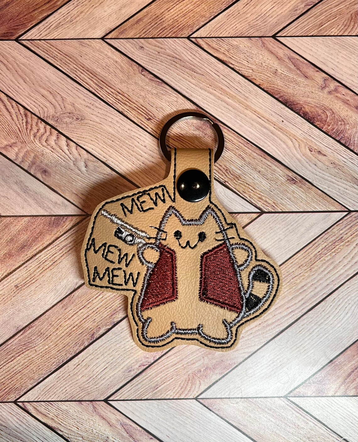 Mew Mew Mew Keychain - Etsy