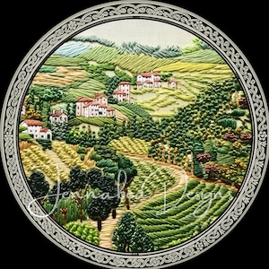 Bordeaux wijn, Franse platteland, Faux borduurwerk, krans teken ontwerp, sublimatie ontwerp, afdrukbare, PNG, alleen digitale download