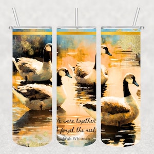 Tumbler Wrap, 20 oz Skinny Straight, Sublimation Design, Canadian Geese, Whitman, Friends, PNG-digital Download Only
