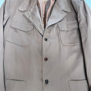 1940s original  Hollywood Belted Jacket by Town and Country Howard Hughes aviator