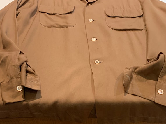 1950s Jayson Soft Gabardine Shirt Large - image 5