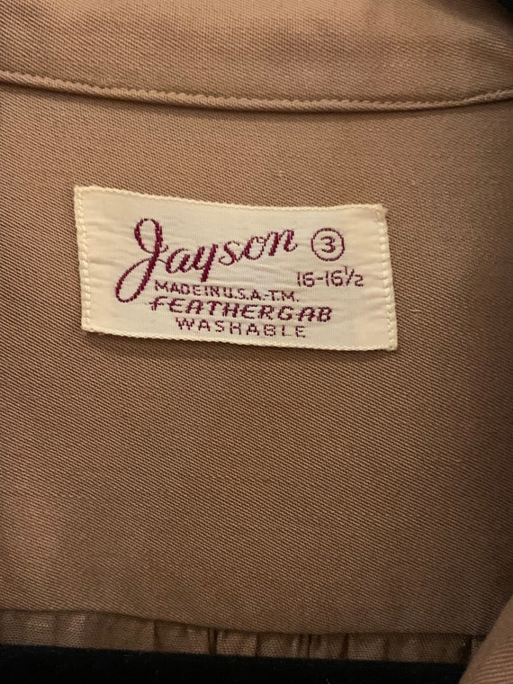 1950s Jayson Soft Gabardine Shirt Large - image 3