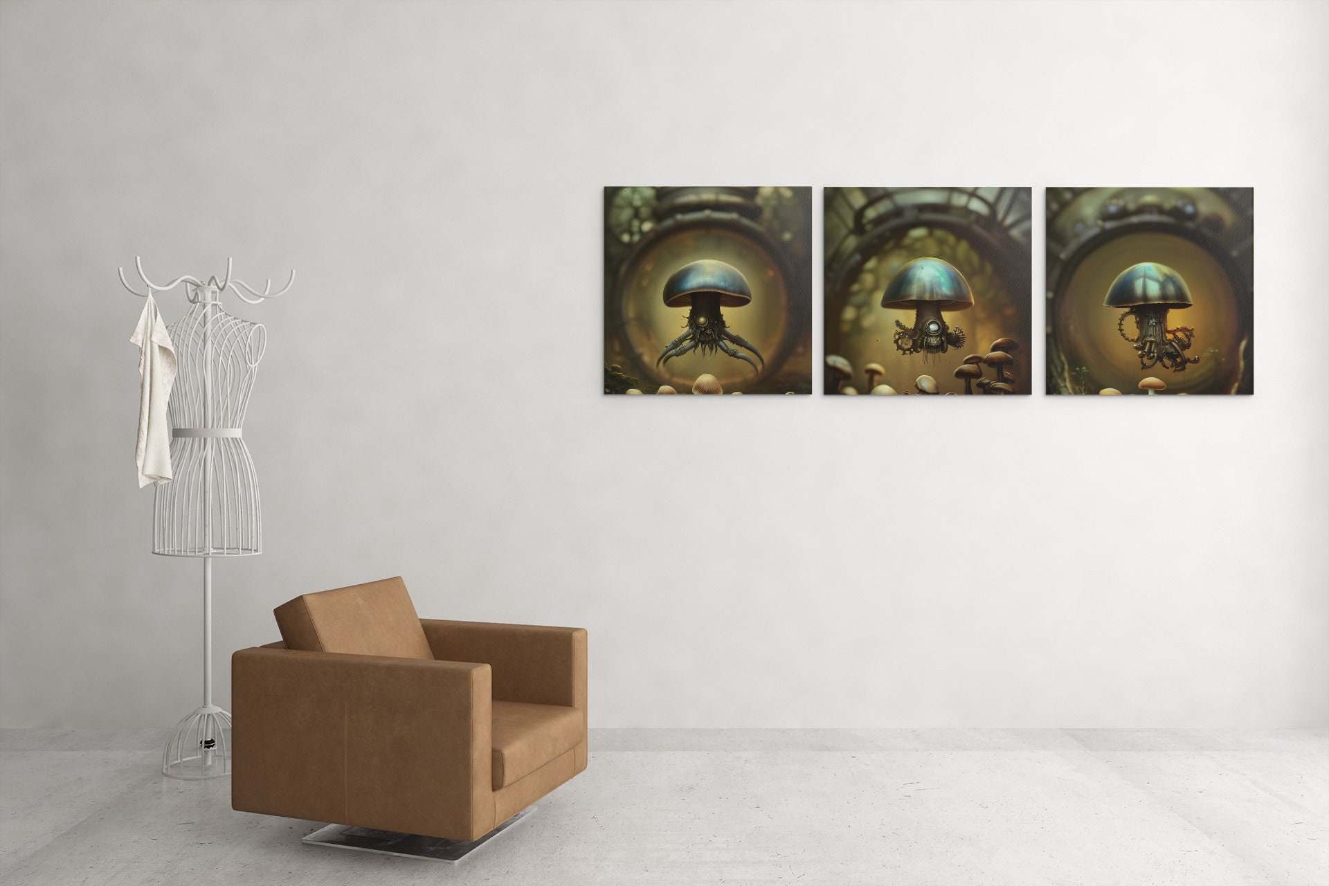 Steampunk Mushroom Jar Art Board Print for Sale by ginkelmier
