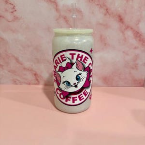 Marie The Cat Glass Can