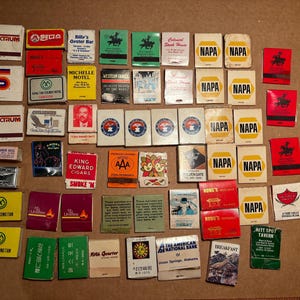 Vintage Matchbook Lot 50+ most full of matches