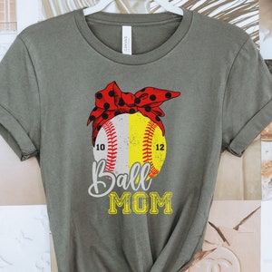 Personalized Softball and Baseball Number Tee, Custom Softball Mom Tee, Game Shirt, Softball Mom Tee, Baseball Mom Shirt, Softball Mom Tee