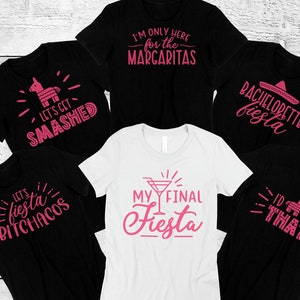Bridal Party Shirts, Mexican Bachelorette Party, Funny Bachelorette Shirts, Matching Bridal Party Shirts, Final Fiesta Party Shirts, Bride