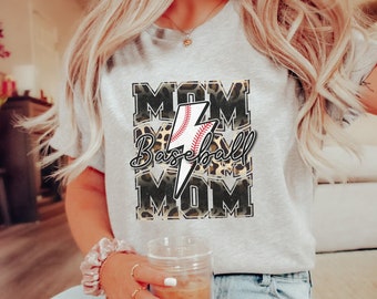 Vintage Baseball Mom Shirt, Cute Mom Shirt, Baseball Shirt for Moms, Game Day shirt, Baseball Mama, Gift For Baseball Moms,Sports Mom Gift