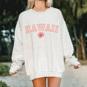 Hawaii Sweatshirt, Summer Sweatshirt, Trendy Crewneck, Beach Sweatshirt, Aesthetic Sweatshirt, Aloha Crewneck, Island Sweatshirt, Oversized