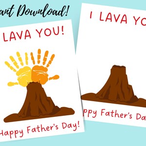 Easy and Fast Father&#39;s Day Gift, Handprint Art for Father&#39;s Day, Father&#39;s Day Gift from Toddler, First Father&#39;s Day Gift
