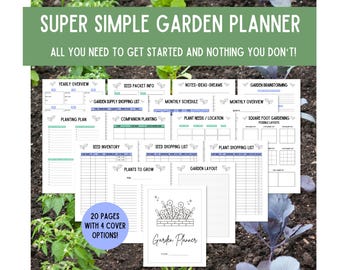 Gardening Planner, Gardening Journal, Checklist, Gardening Organizer, Plant Care Planner, Plants Records, Gardening Binder, Garden Planner