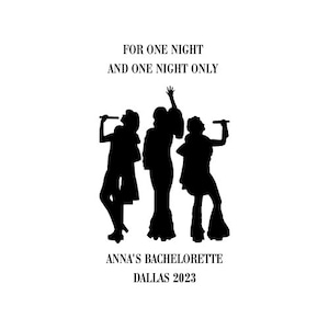 Donna and the Dynamos Bachelorette Logo Customizable