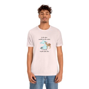 Deer Tshirt as the Deer Panteth Tee Waterfall Tshirt Worship Lyrics