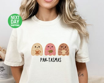 Pan Dulce Ghost Halloween Shirt: Mexican Latina Dia de los Muertos