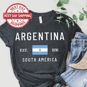 Argentina 1816 T-Shirt: South America Football Fan Tee