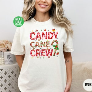 Candy Cane Crew Funny Christmas Candy Lover T-Shirt, Candy Lover Xmas T Shirt, Holiday tshirt, Christmas Family Gift, Christmas Gift -CH128
