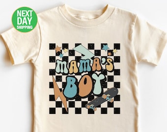 Koszulka dla malucha Mama's Boy: Retro Skater Tee