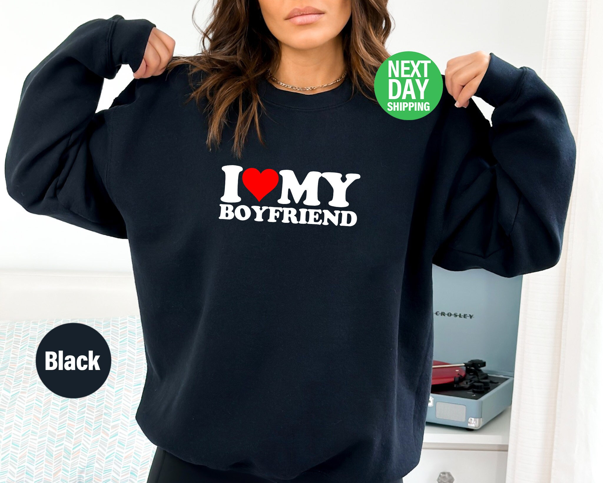 Womens I Love My Boyfriend T-Shirt Womens I Love My Boyfriend T-Shirt