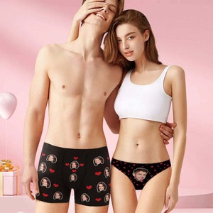 Personalized Underwear Matching Set, Couples Gift, Funny