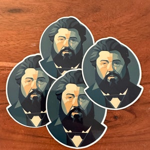 Charles Haddon Spurgeon, The Prince of Preachers | Glossy Vinyl Sticker