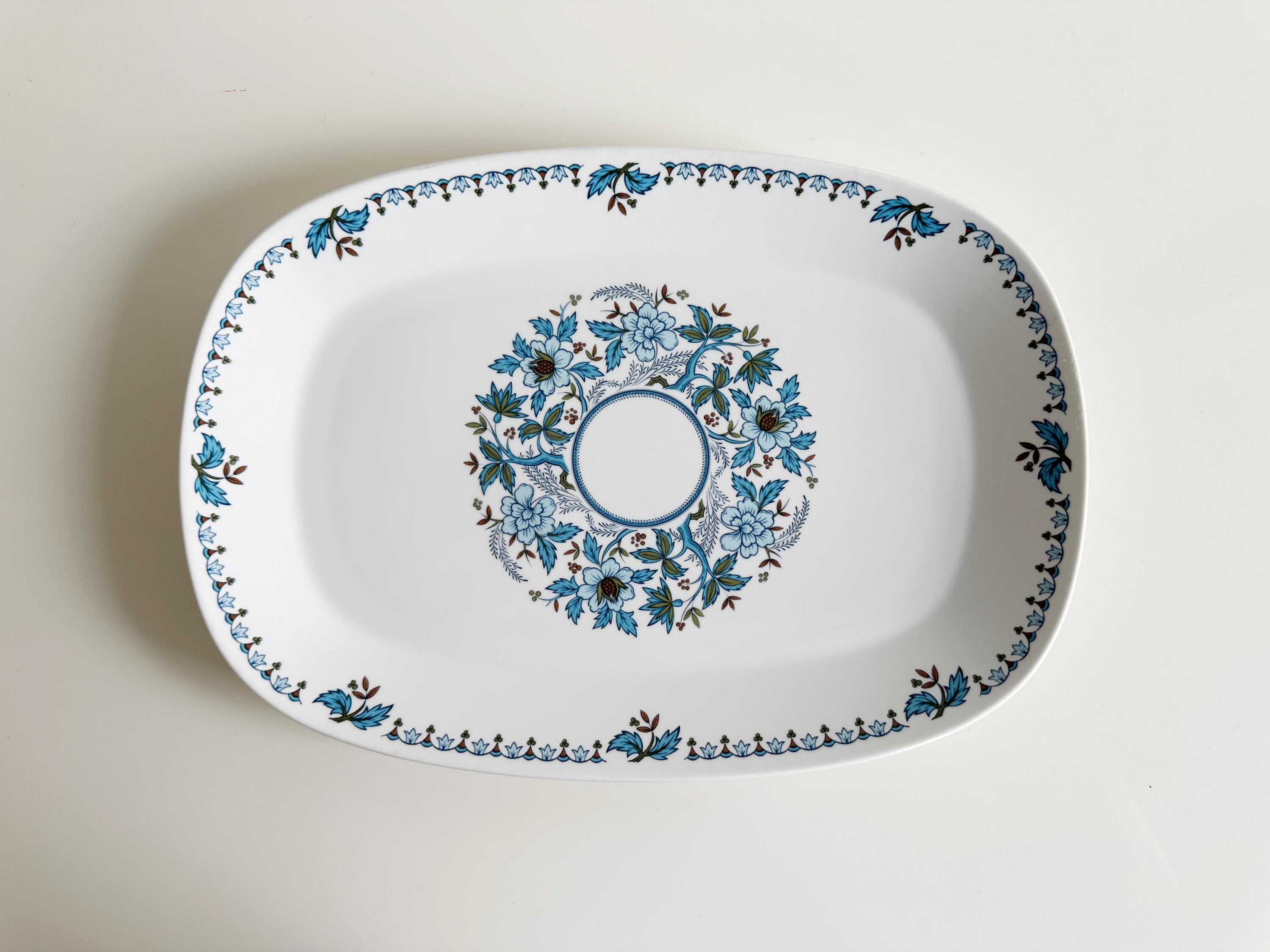 Noritake PROGRESSION China  レトロ柄皿 5枚セット RARE 1960s Vintage LOT Noritake Progression China Blue Haven 50