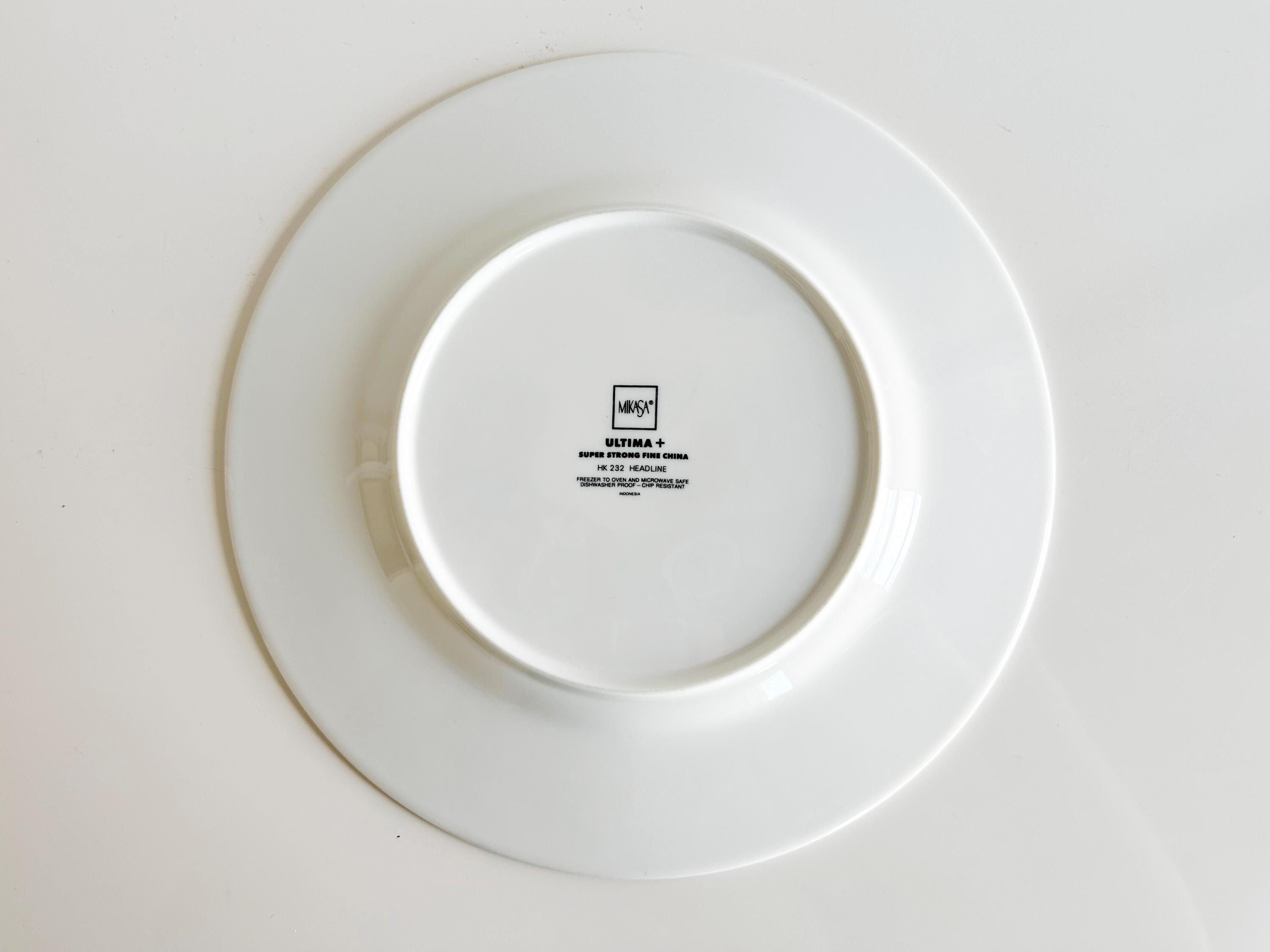 70's MIKASA ULTIMA PLUS ストーンウェア　ディナープレート Mikasa Headline Dinnerware: Ultima+ Post Modern Dishes, 1990s