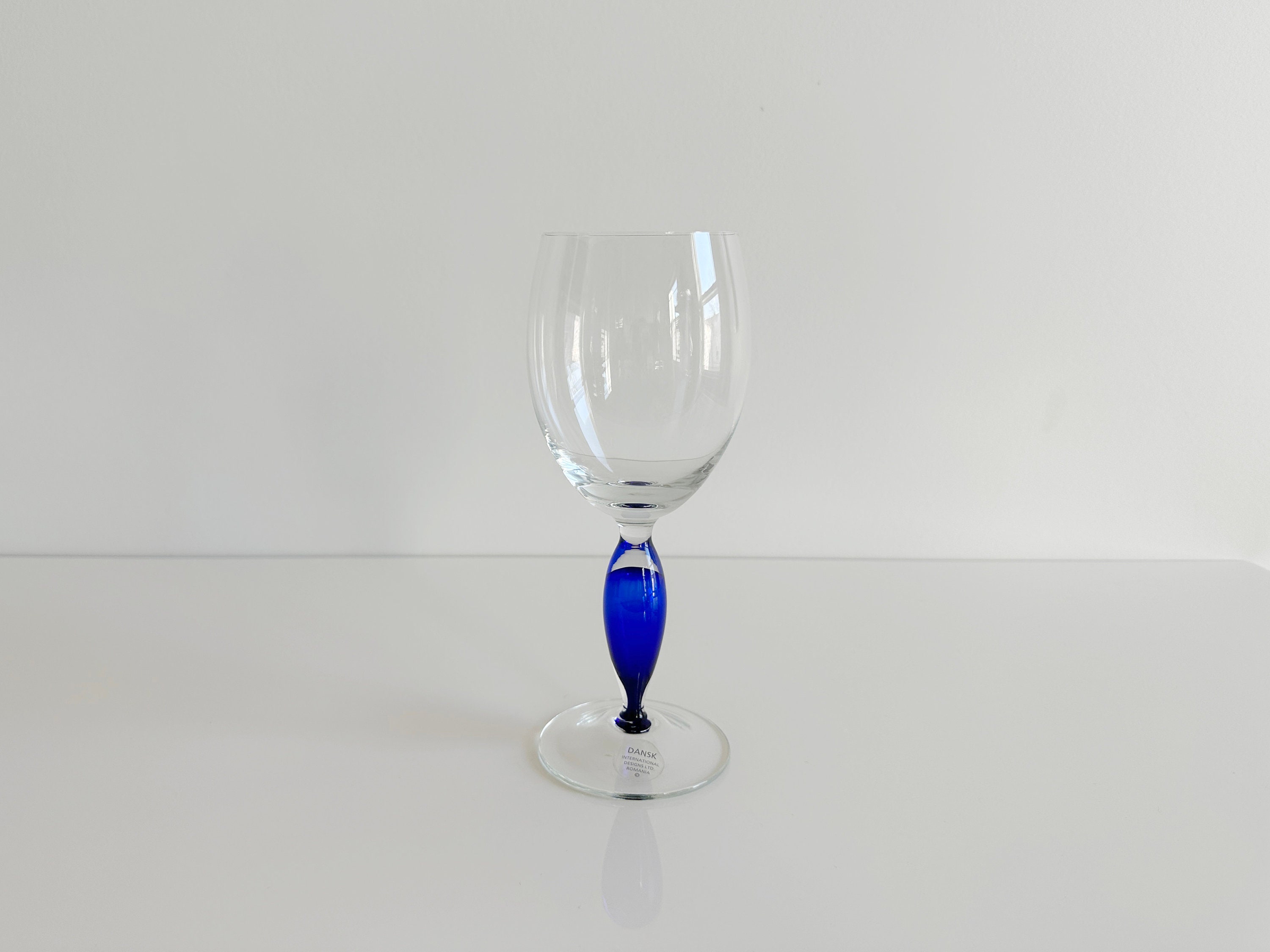 Assorted Dansk Amazon Cobalt Blue Water Goblet Wine Glasses Etsy