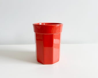 Martha Stewart Collection Coral Red Utensil Holder from Macy's Vintage 2000s