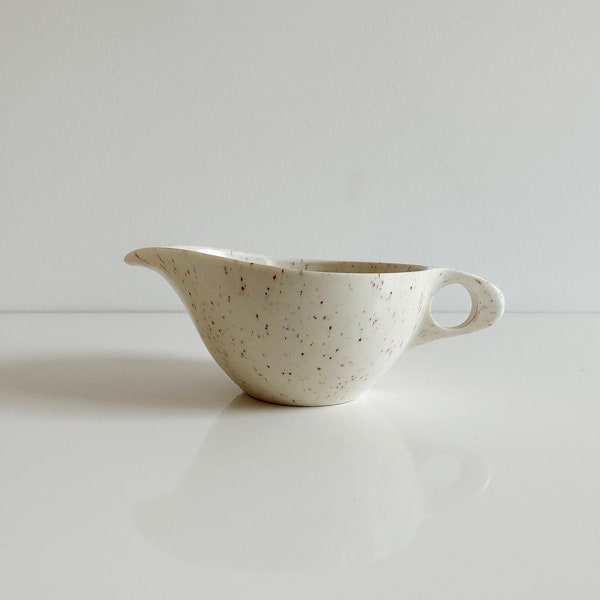 Mid-Century Speckled Melamine Creamer Holiday by Kenro USA Vintage 1950s