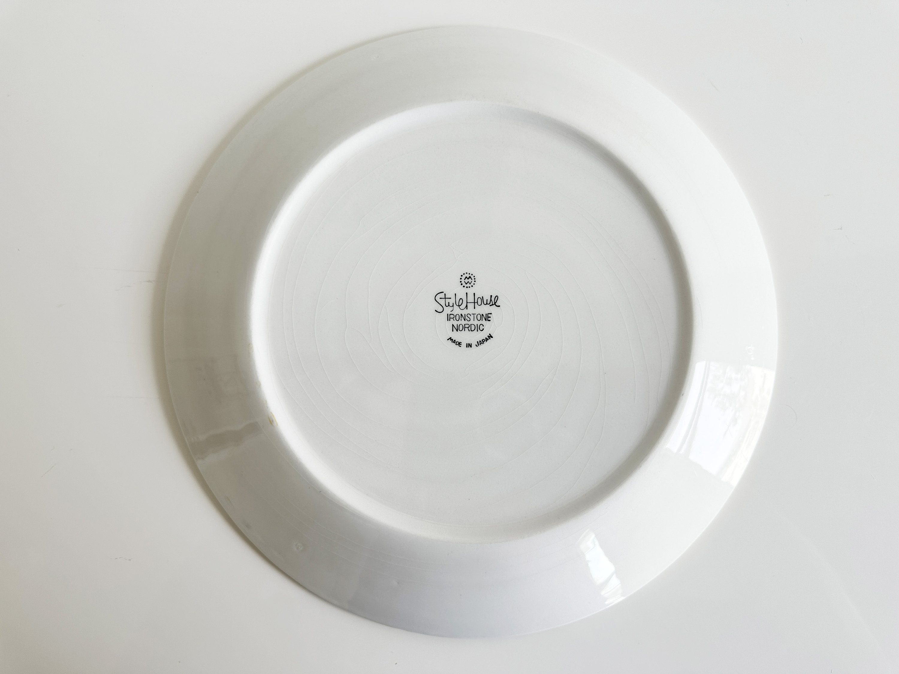 Style House Nordic アイアンストーン プレート Vintage Style House Nordic Chop Plate: Turquoise Blue Floral