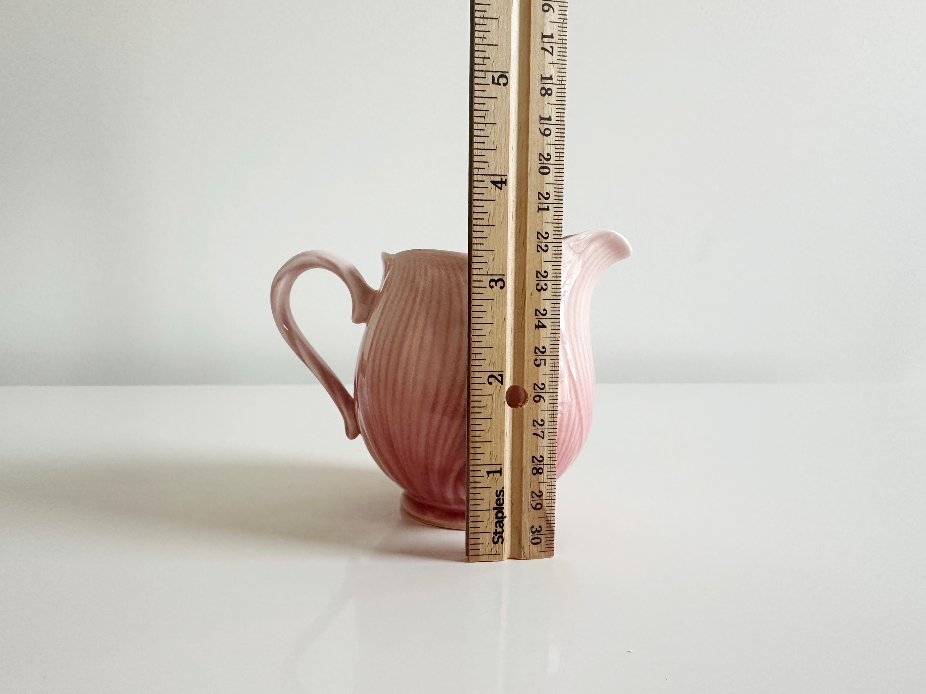 Mikasa Spring Floral Pink Hibiscus Flower-shaped Creamer Japan