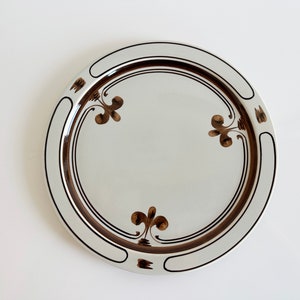 Vintage Rosenthal Siena Brown Dinner Plate: Björn Wiinblad Studio Line, Germany