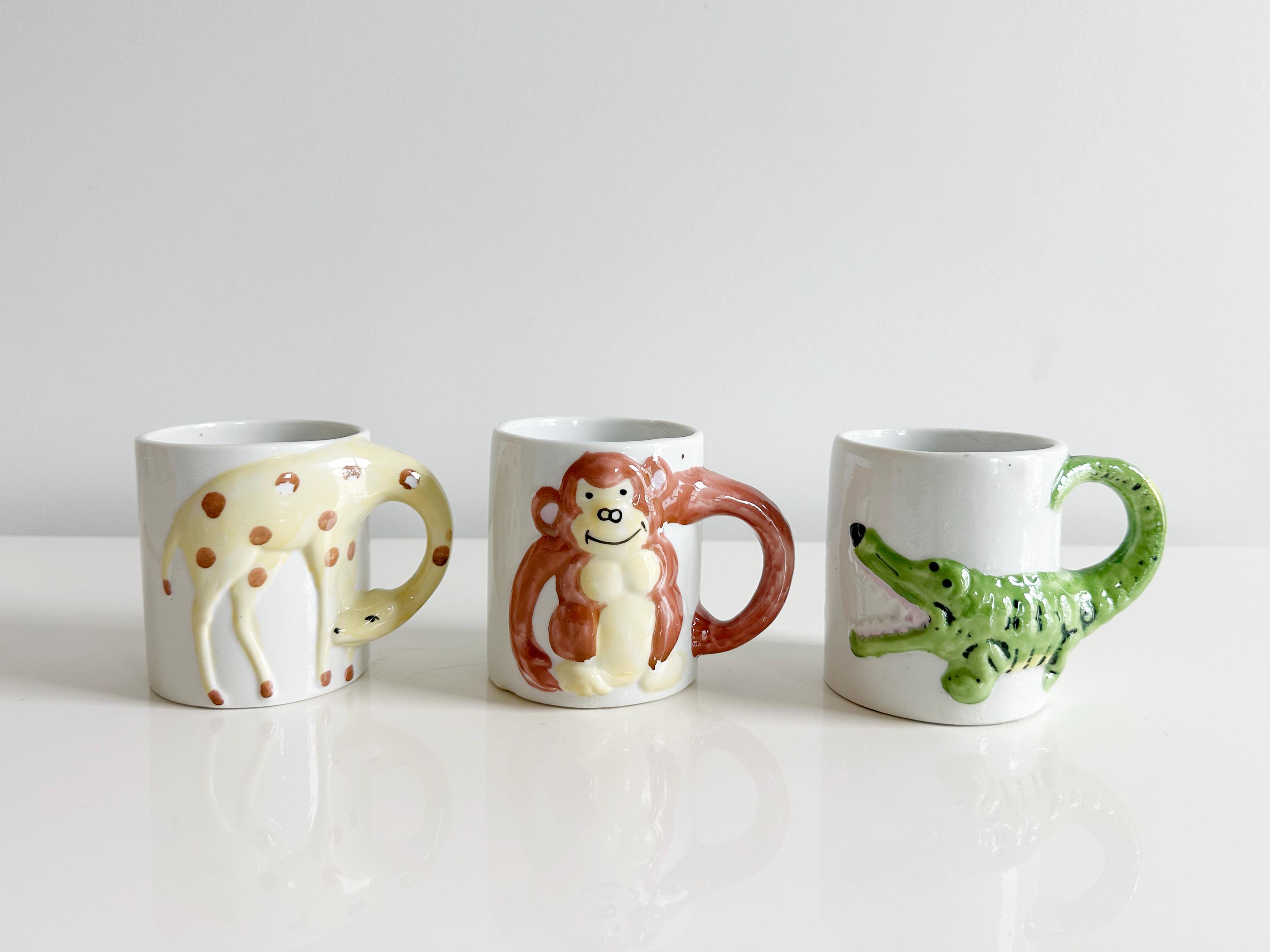 Ceramic Zoo Animals Children's Mugs by JSNY Taiwan