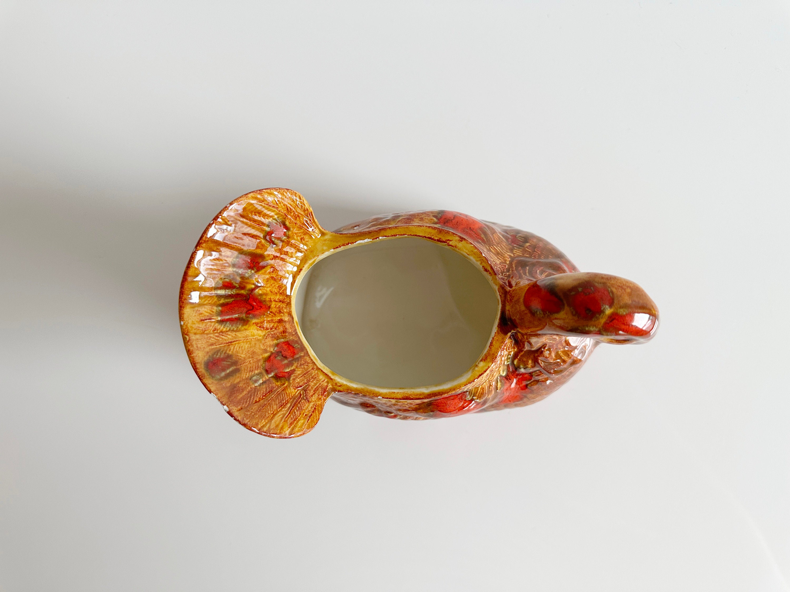 Homemade Turkey Gravy Boat Outsider Art Ceramic Mold Vintage Etsy