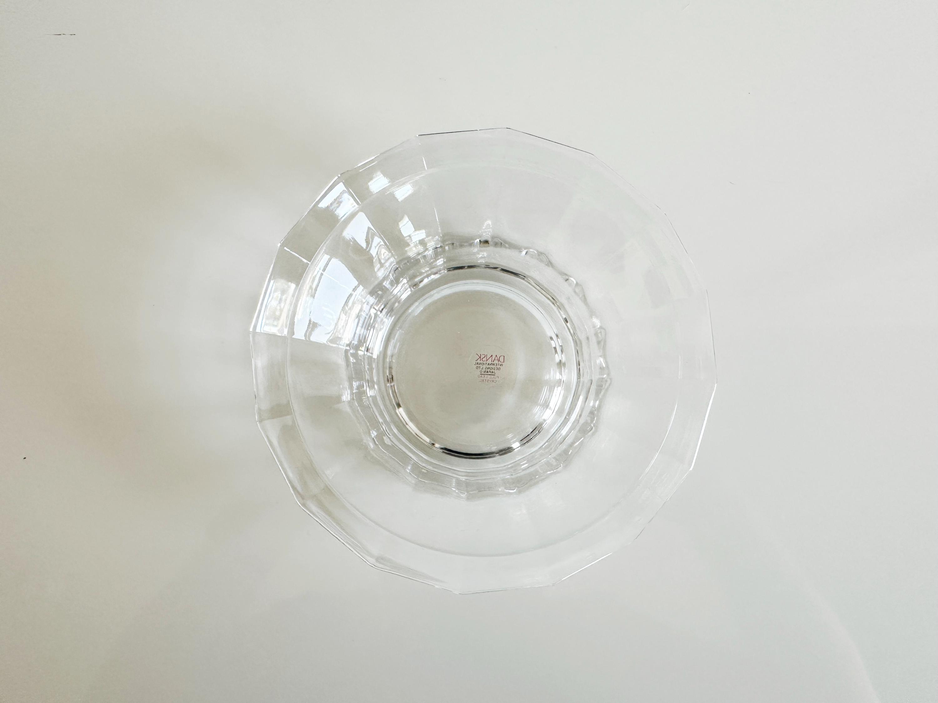 Dansk Full Lead Crystal Bowl 01912 Japan Vintage - Etsy