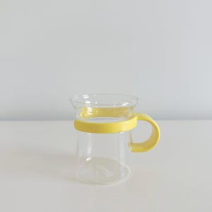 Bodum Yellow Bistro Glass Mug Denmark Vintage