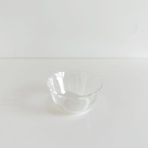 Vintage Pyrex Originals Clear Glass Custard Cup 6 oz #463 Crimped Plain USA