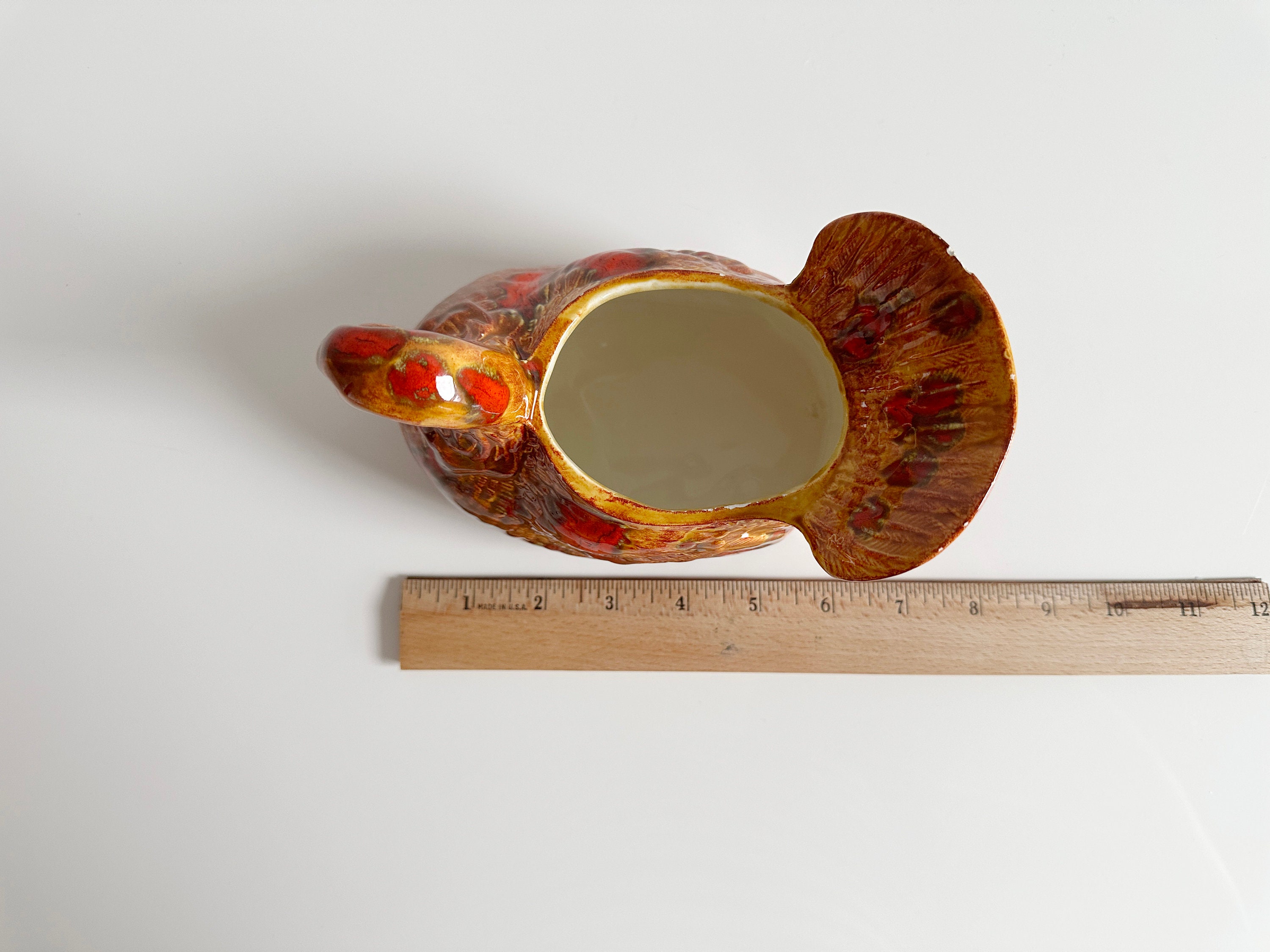 Homemade Turkey Gravy Boat Outsider Art Ceramic Mold Vintage Etsy