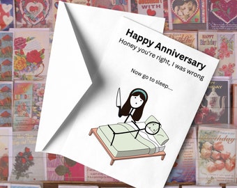 Anniversary card for him, Anniversary Card for husband, funny Anniversary card, Printable Anniversary card, Digital Anniversary card