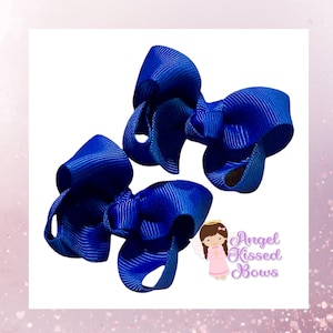 Micro Mini Piggy Bows 2" Solid You Choose Color