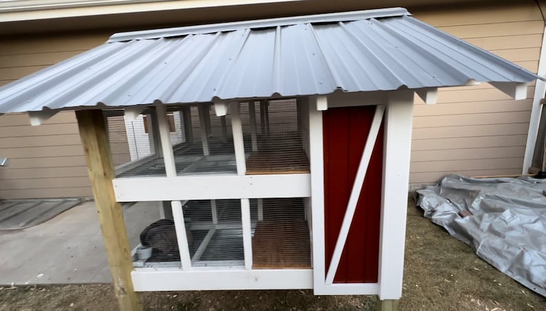 Plans for Backyard Double Decker Rabbit Hutch - Etsy