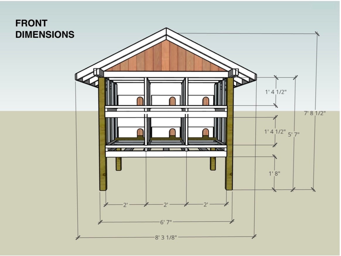 Plans for Backyard Double Decker Rabbit Hutch Etsy