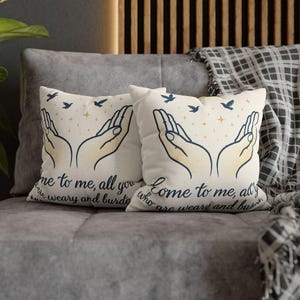 Spun Polyester Square Pillowcase